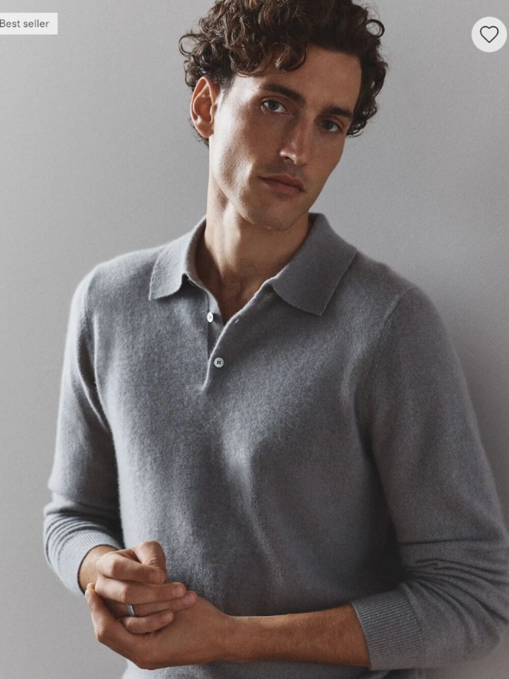 NWT: Quince Mongolian Cashmere Polo Sweater